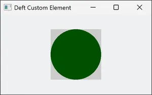 custom element with renderer